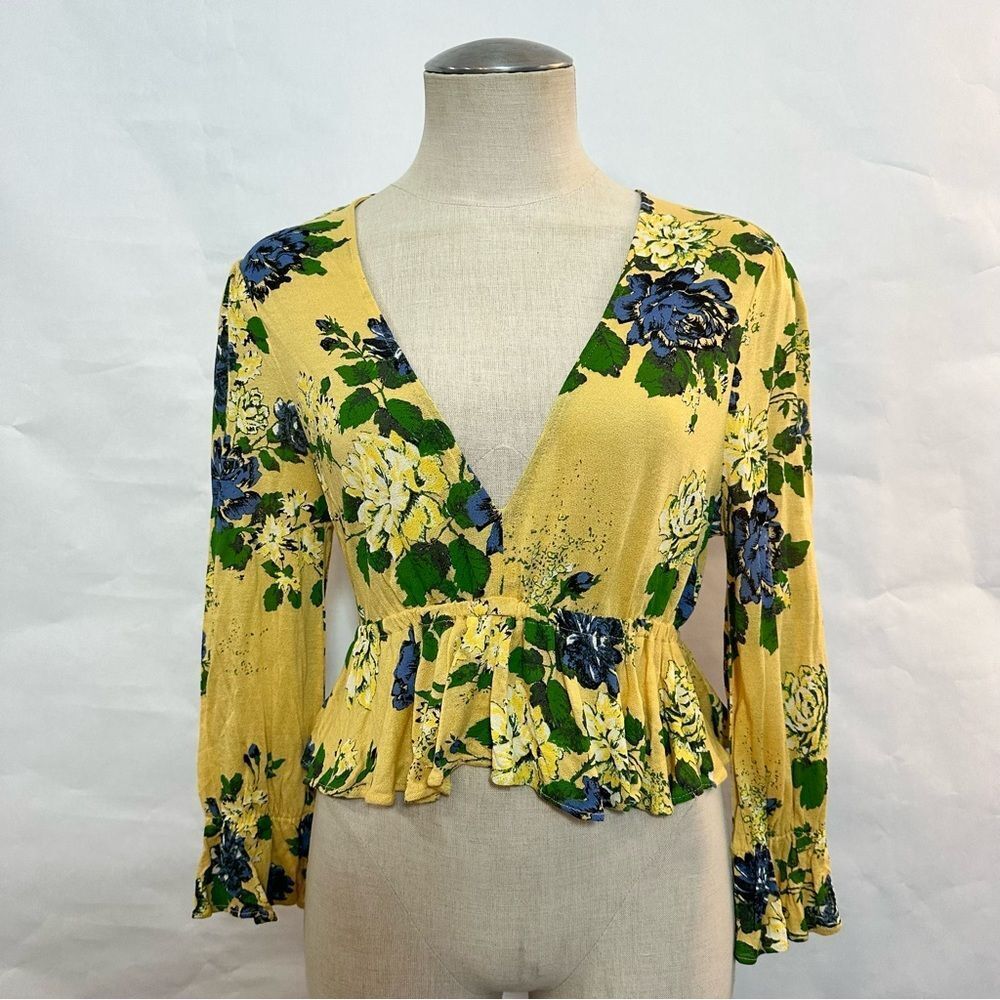 UO Floral Babydoll Peplum Top 162